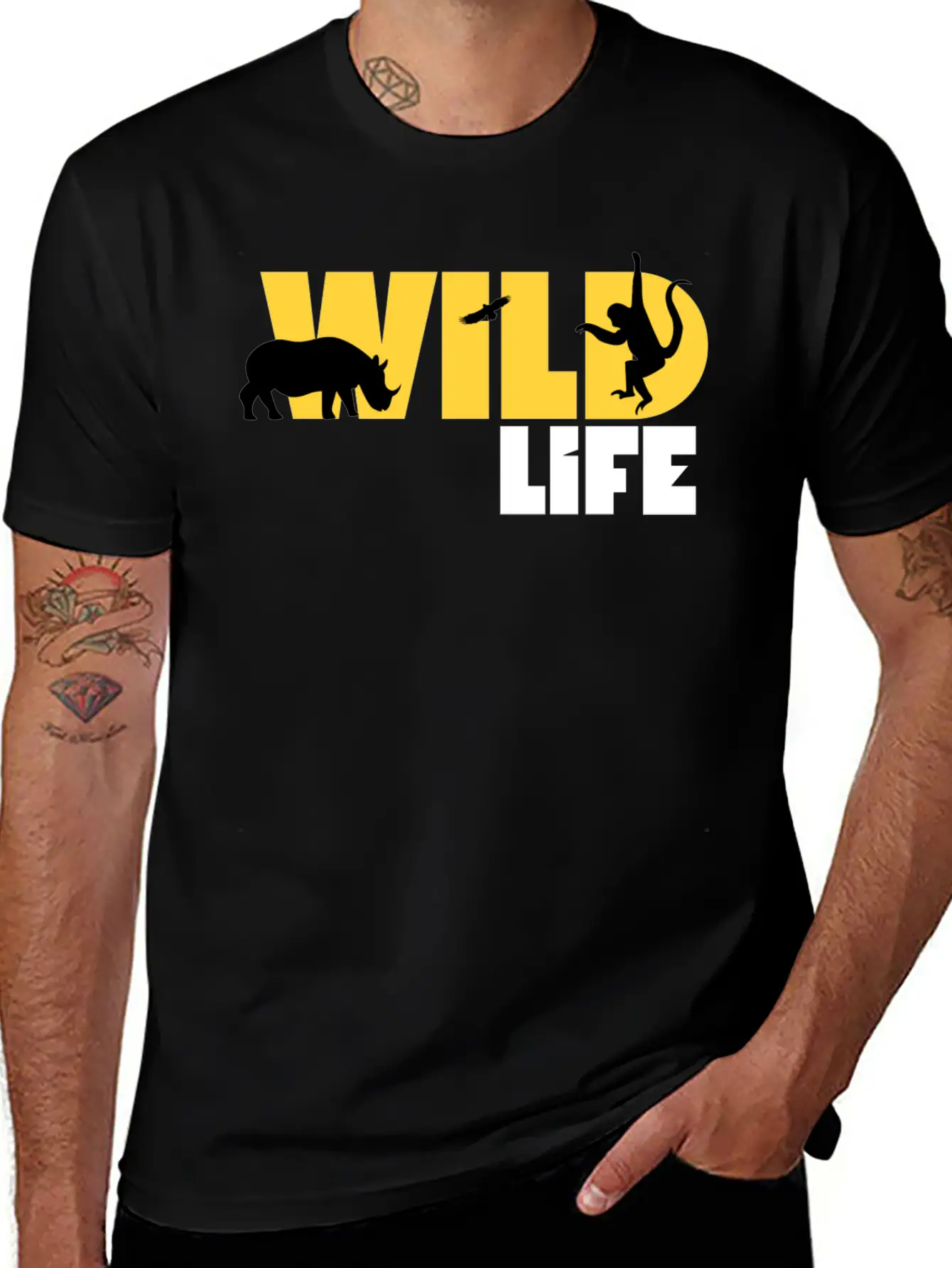 Wild Life Casual Graphic T-Shirt – Simple And Comfortable Daily Wear