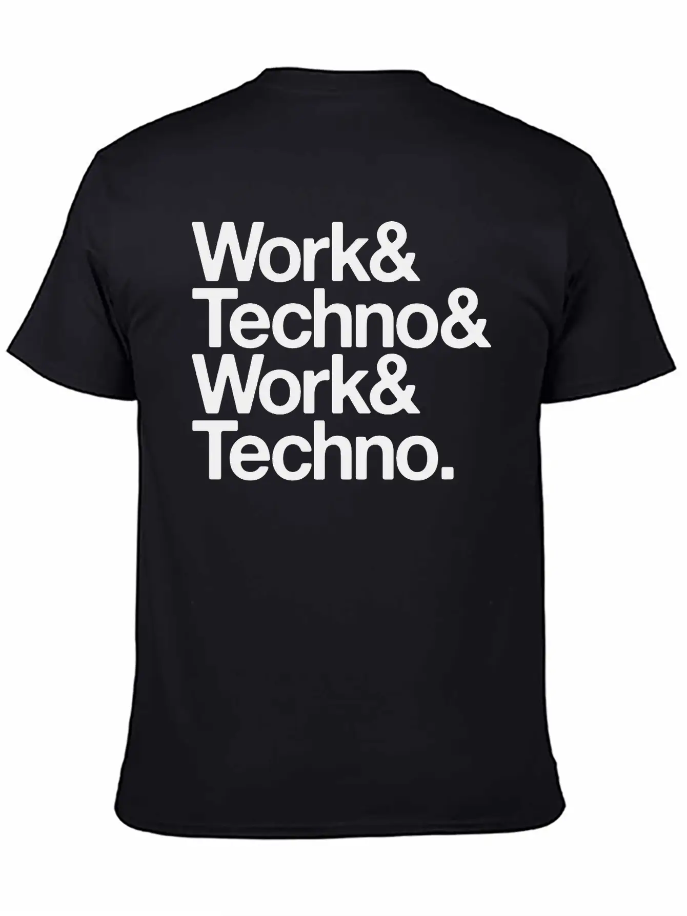 Work And Techno Simple Everyday Graphic Tee – Lightweight Summer Wear