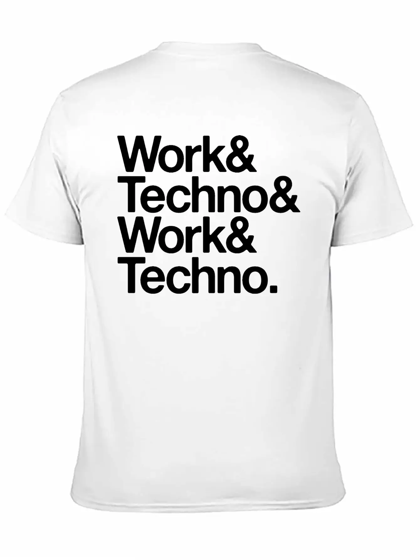 Work And Techno Simple Everyday Graphic Tee – Lightweight Summer Wear