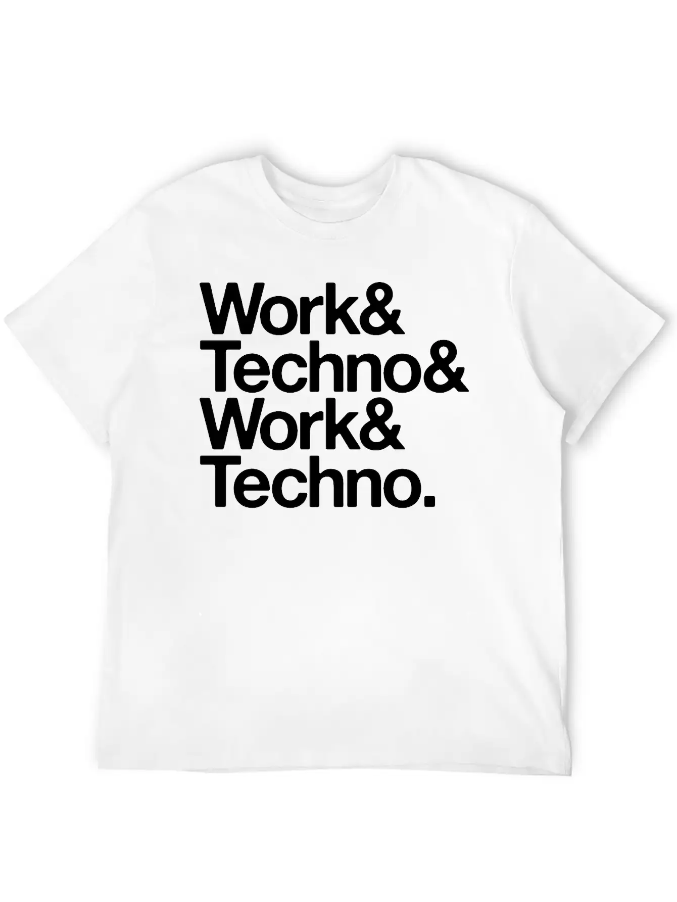 Work And Techno Simple Everyday Graphic Tee – Lightweight Summer Wear