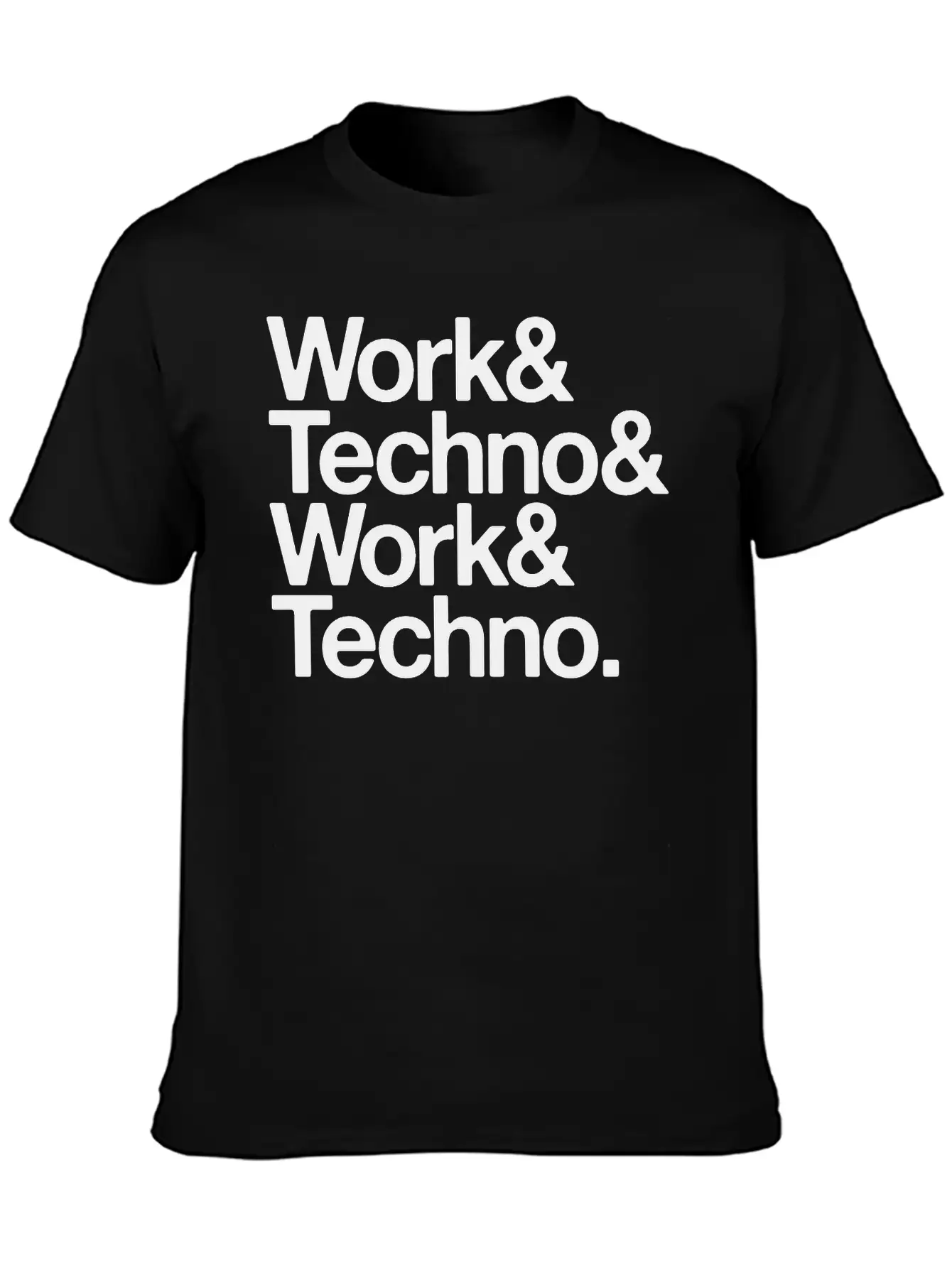 Work And Techno Simple Everyday Graphic Tee – Lightweight Summer Wear