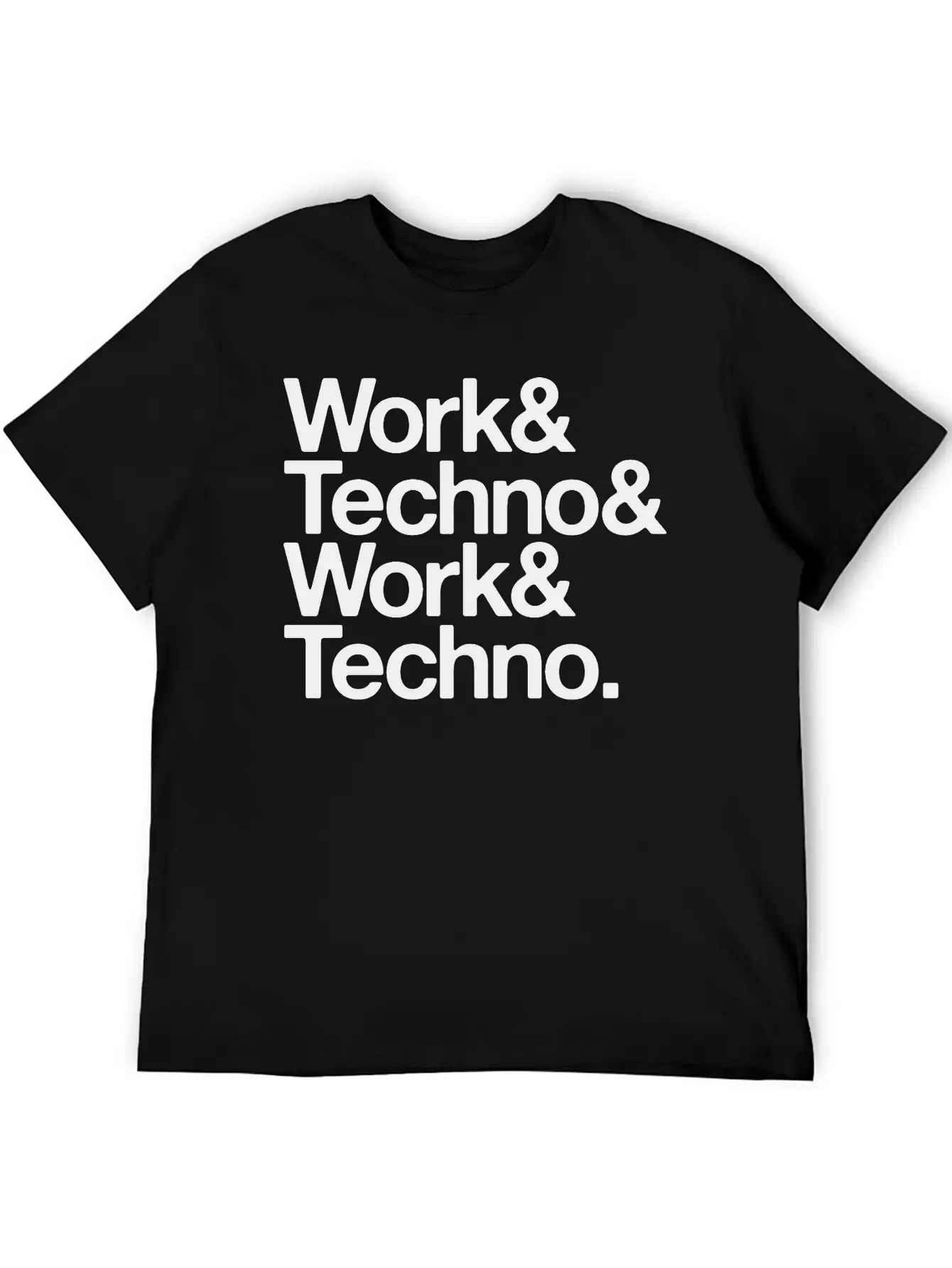 Work And Techno Simple Everyday Graphic Tee – Lightweight Summer Wear