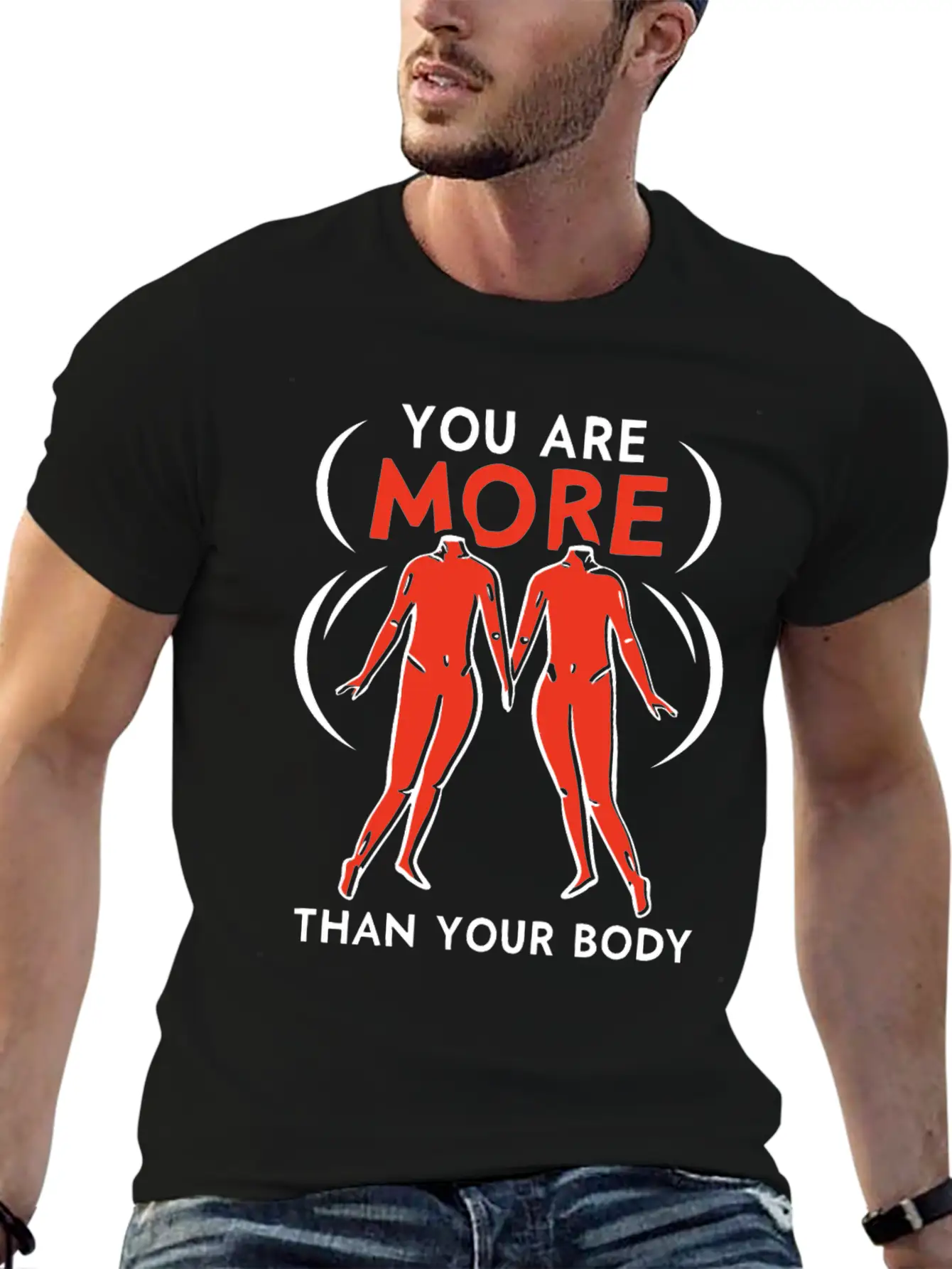 You Are More Than Your Body Mocking Body Shaming Classic Cotton Tee – Unisex Comfort For Any Season
