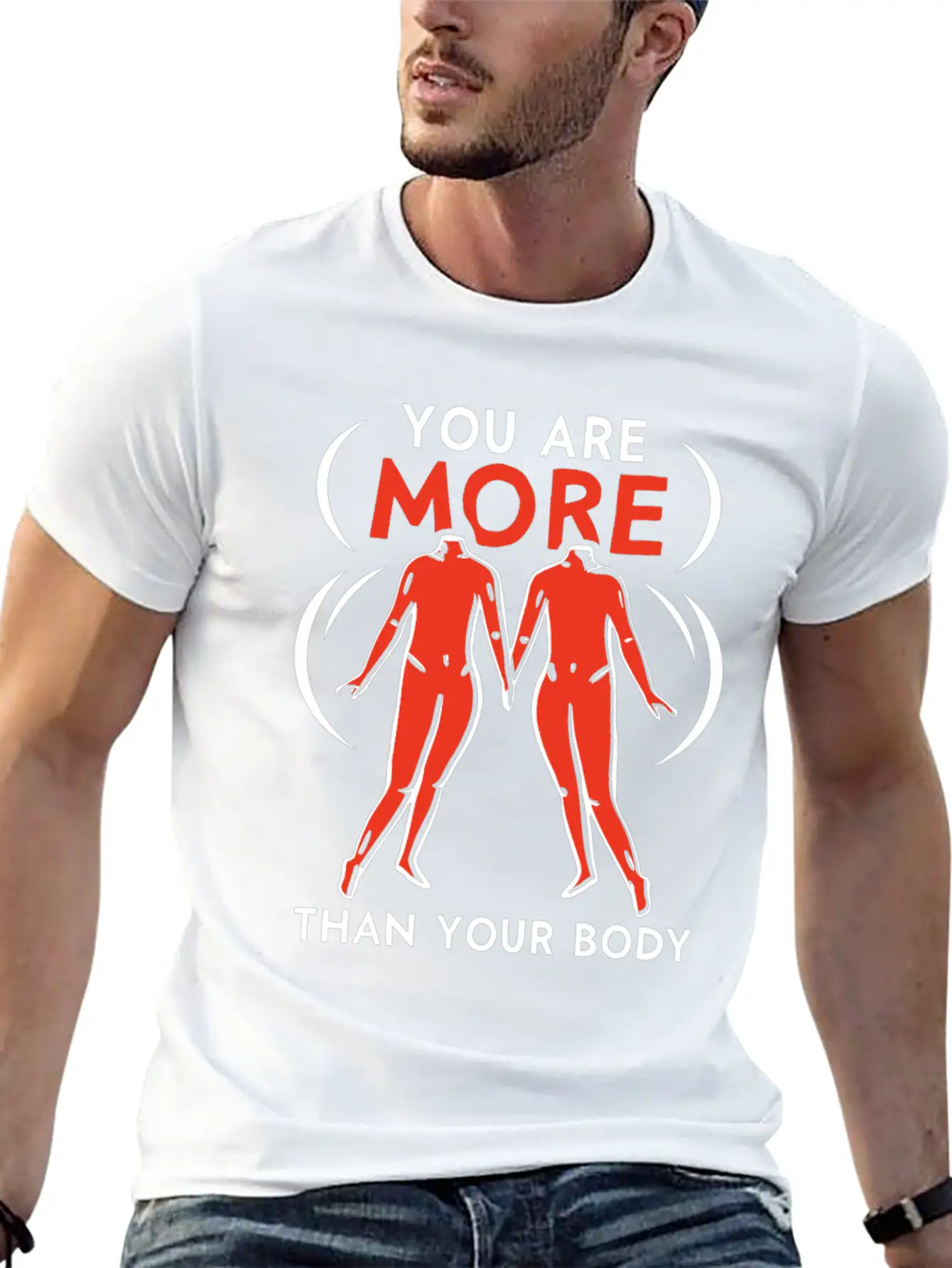 You Are More Than Your Body Mocking Body Shaming Classic Cotton Tee – Unisex Comfort For Any Season