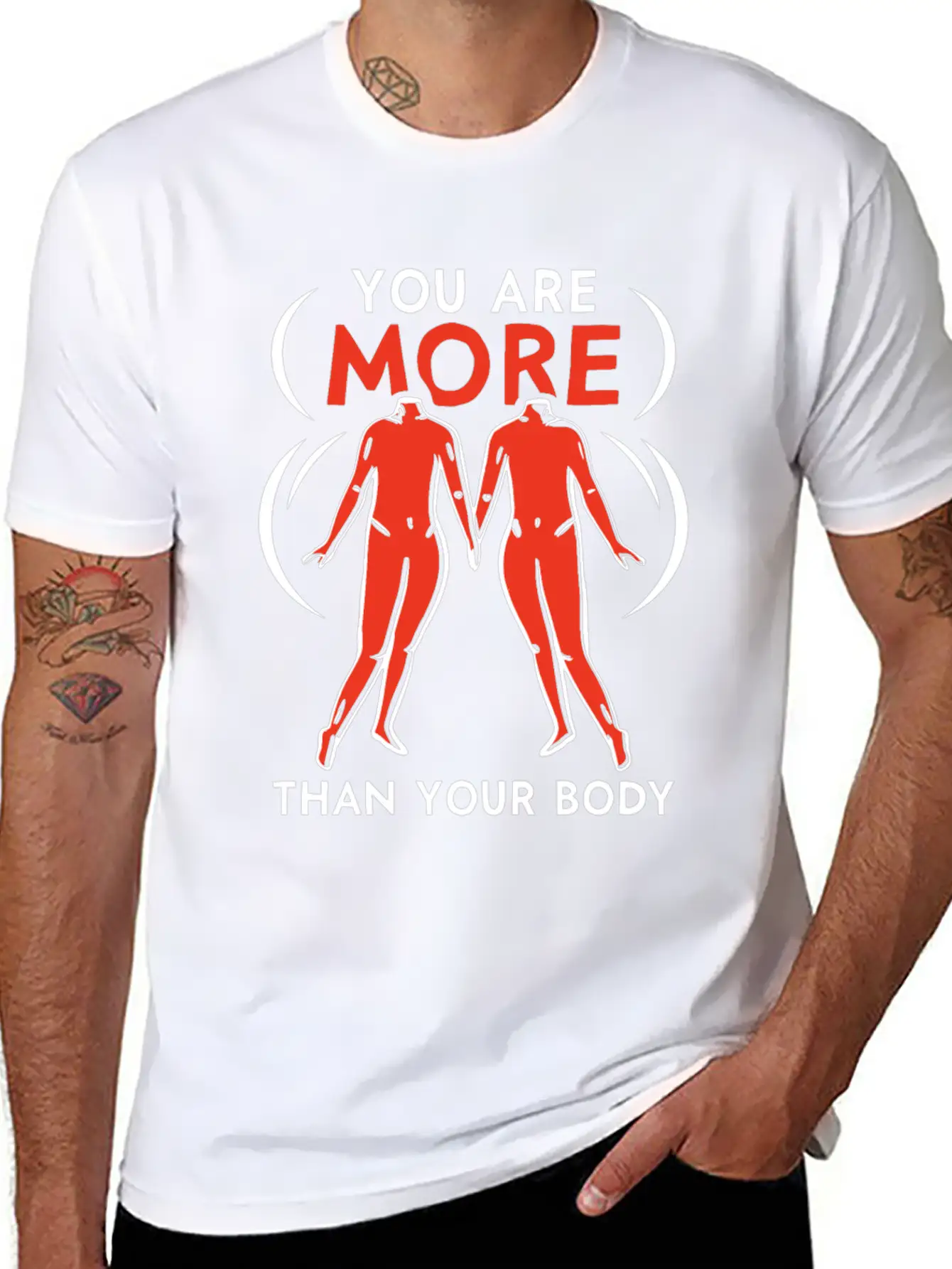 You Are More Than Your Body Mocking Body Shaming Classic Cotton Tee – Unisex Comfort For Any Season