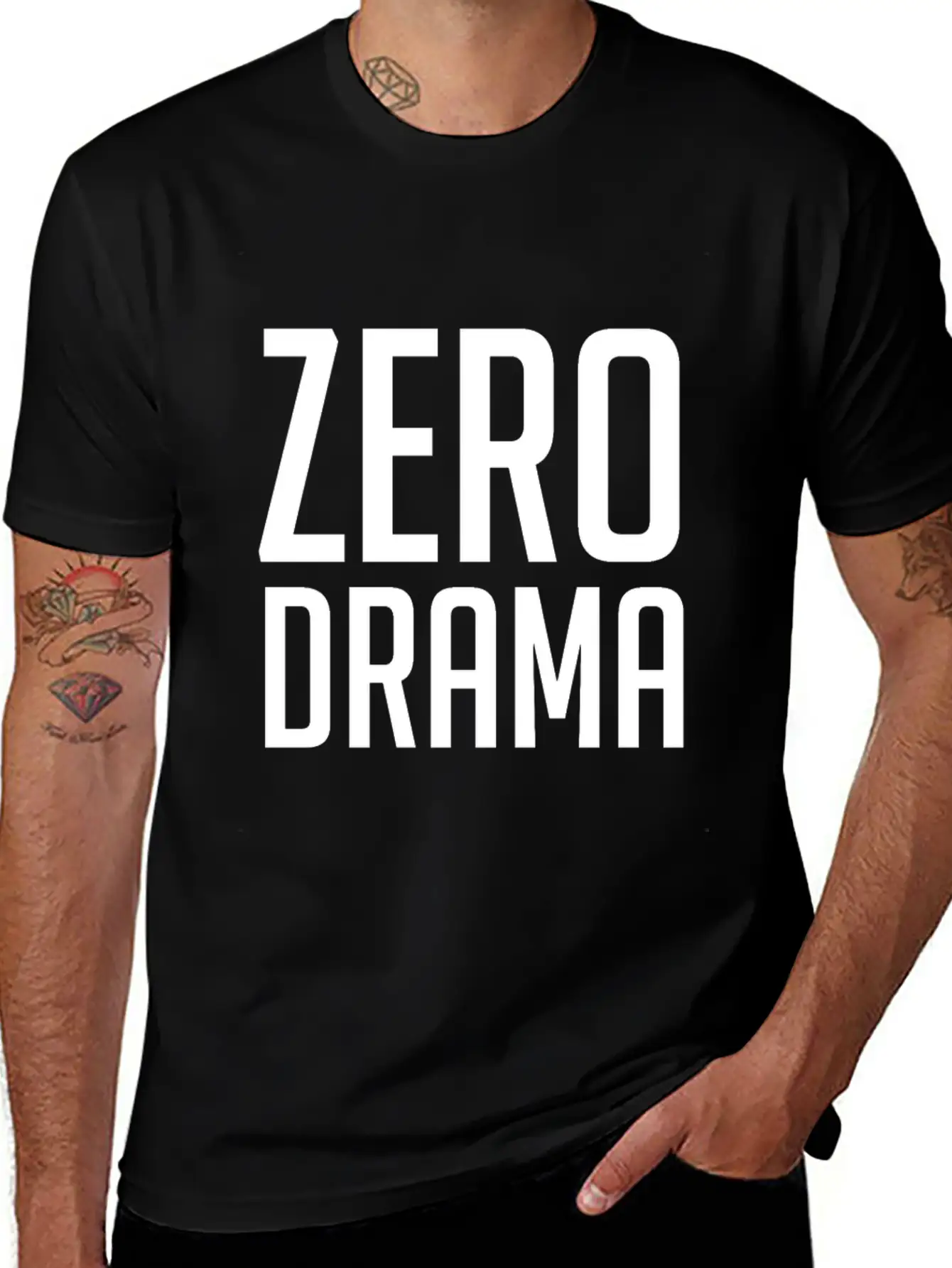 Zero Drama Casual Graphic T-Shirt – Simple And Comfortable Daily Wear