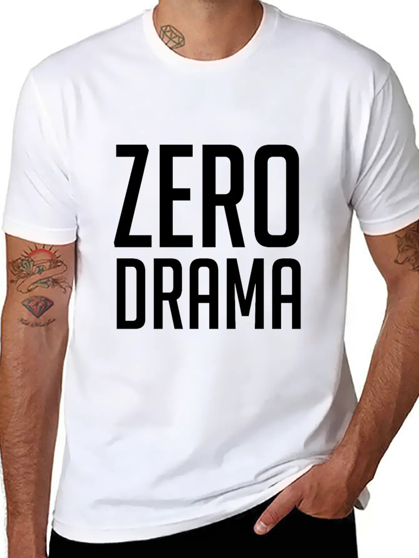 Zero Drama Casual Graphic T-Shirt – Simple And Comfortable Daily Wear